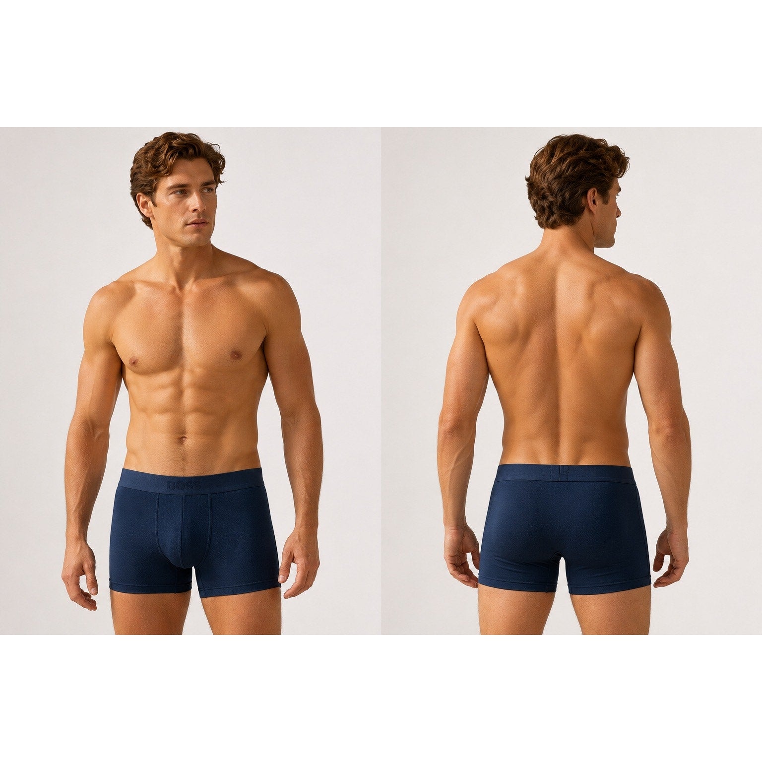 BOSS Hugo Boss Cloud Boxer Brief in Navy — Size Medium