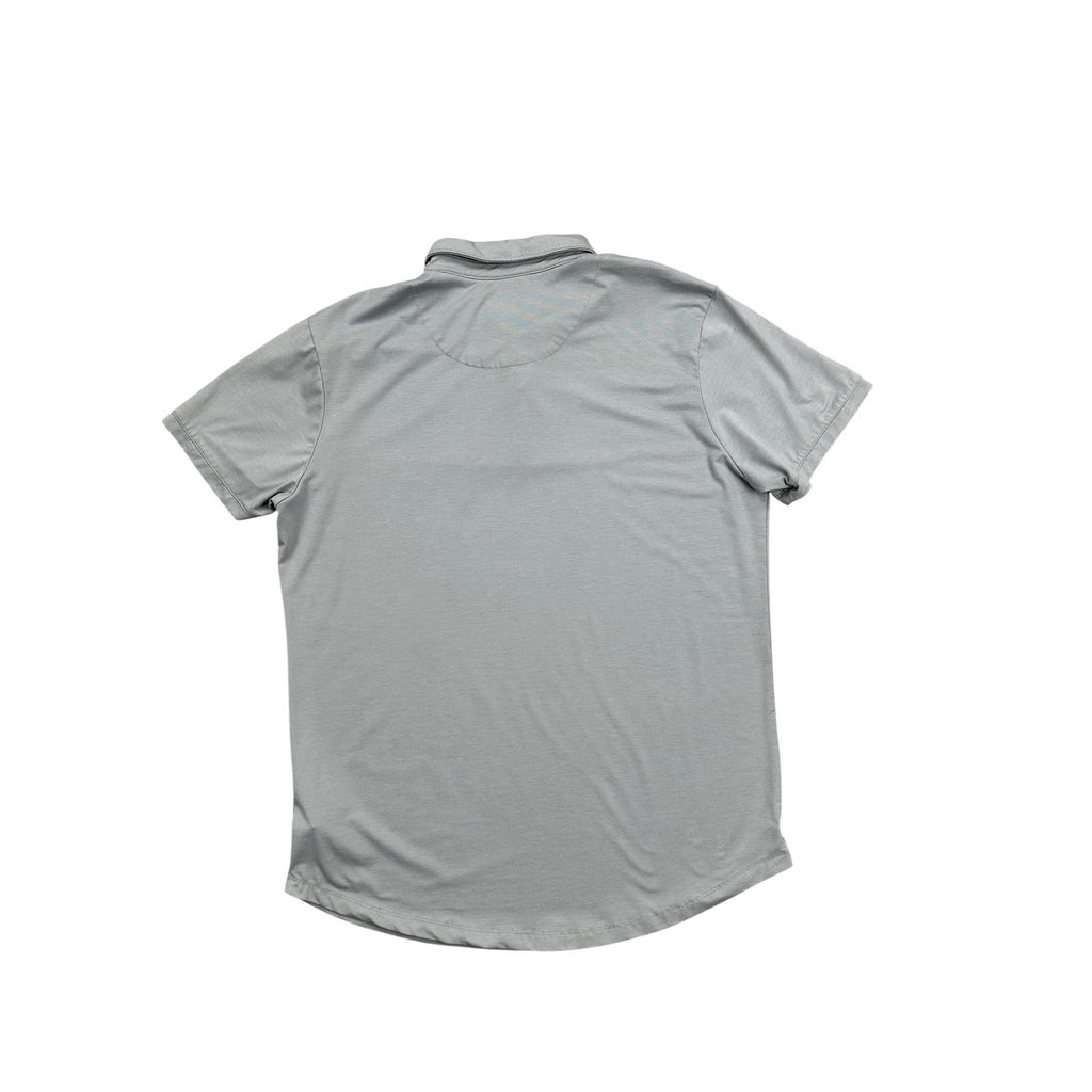 Cuts Pyca Pro Curve Hem Polo Shirt in Gray — Size 2XL // Preowned