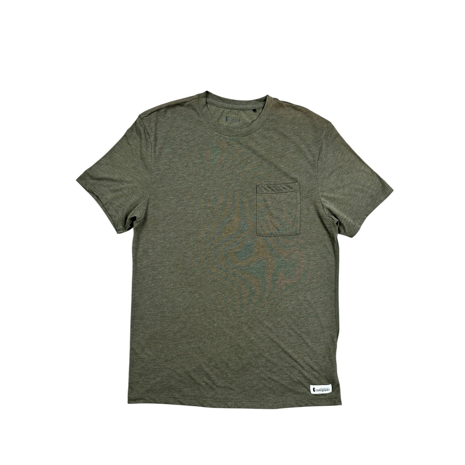 Cotopaxi Paseo Travel Pocket Tee in Olive Green — Size Medium // Preowned
