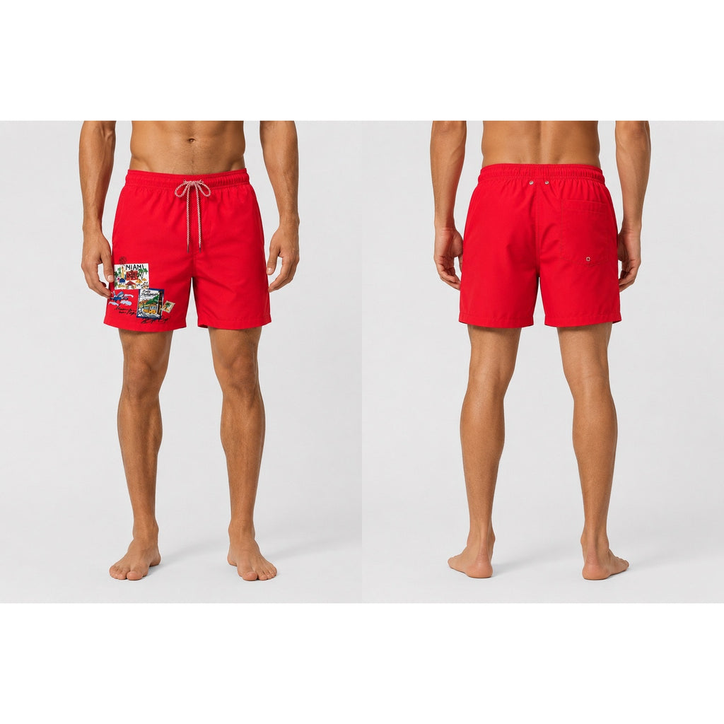 Robert Graham Traveling Swim Trunks Around the World — Size Large