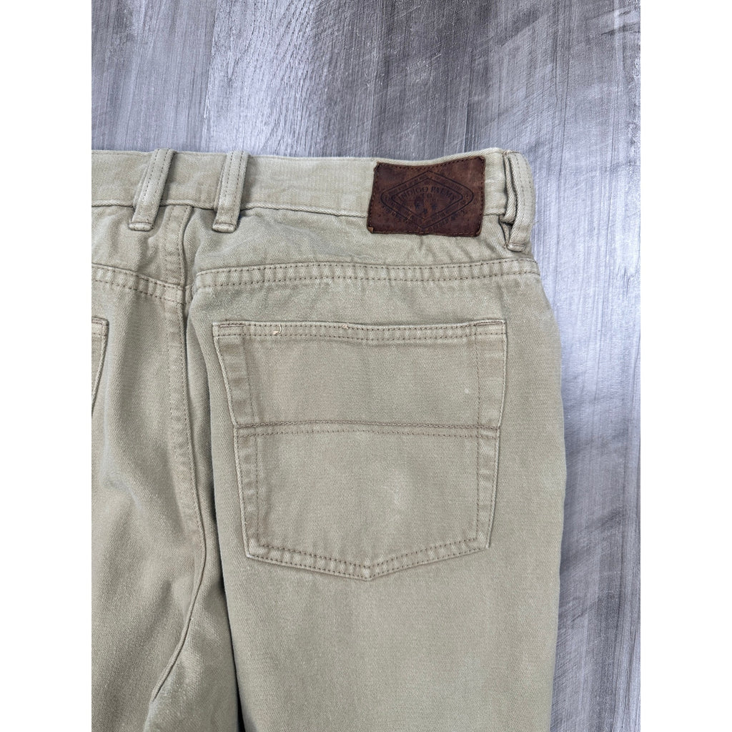 Indigo Palms (by Tommy Bahama) Classic Fit Sueded Brush Twill Cotton Chino Jeans in Tan — Size 35 // Preowned