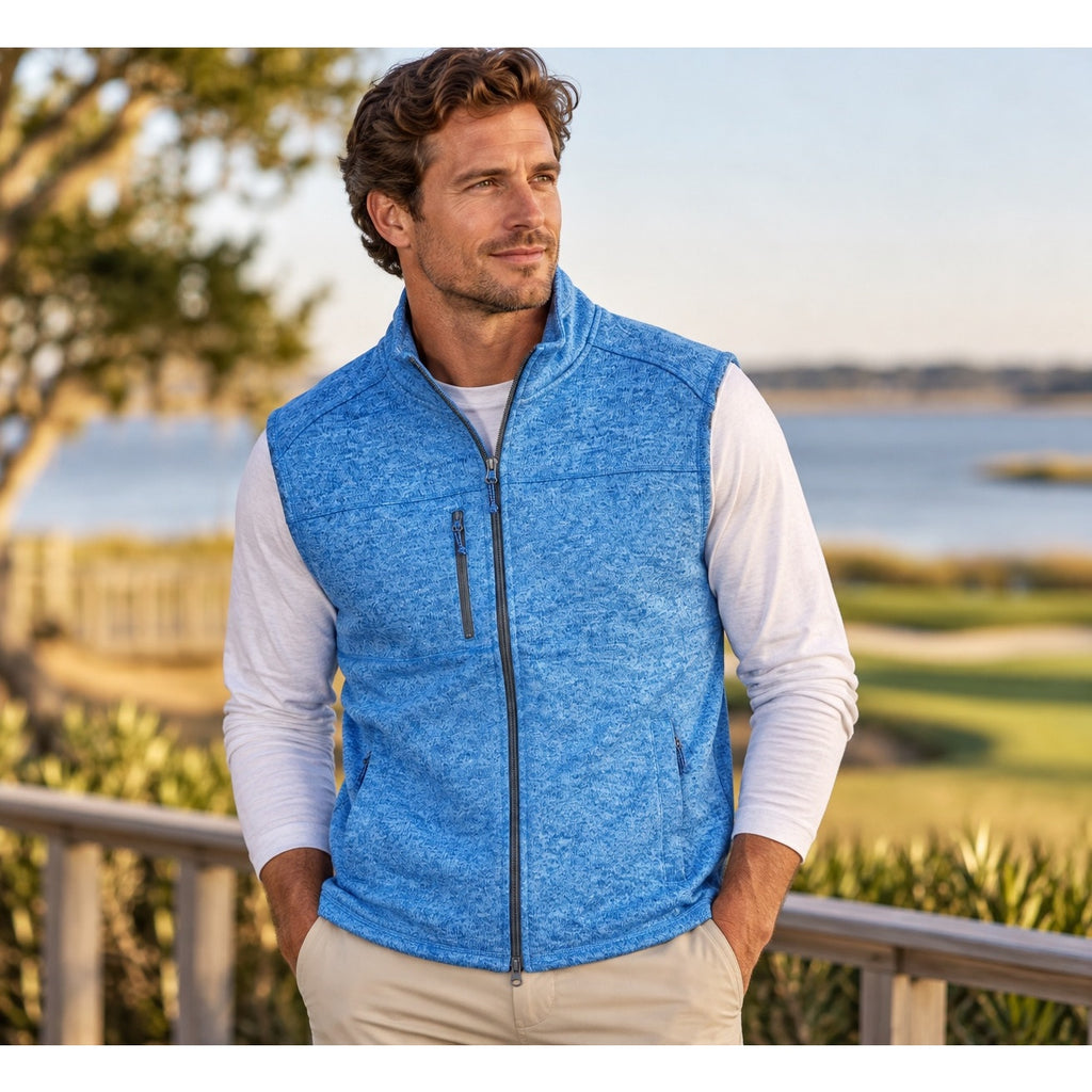 Johnnie-O Wes Full Zip Vest — Size Large // Preowned