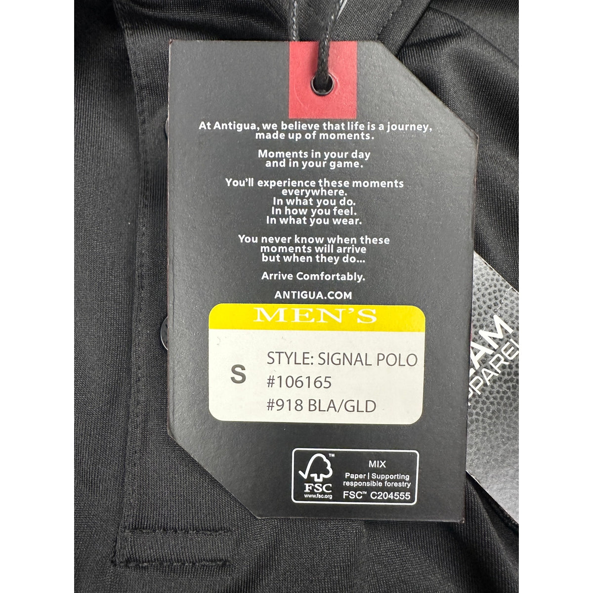 Antigua Pittsburgh Steelers Signal Performance Polo — Size Small