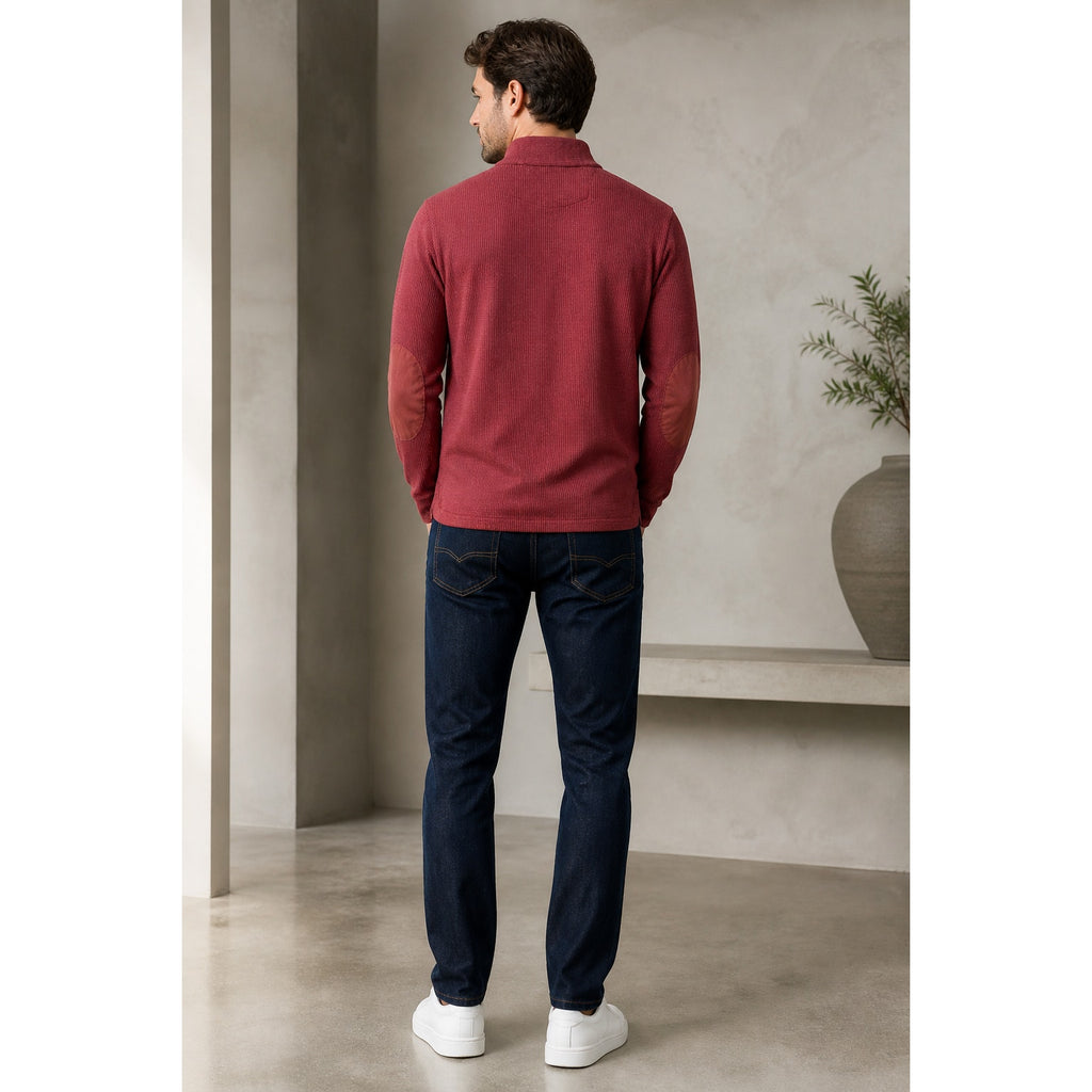 Robert Graham Shelton Top Knit Quarter Zip Pullover - Medium