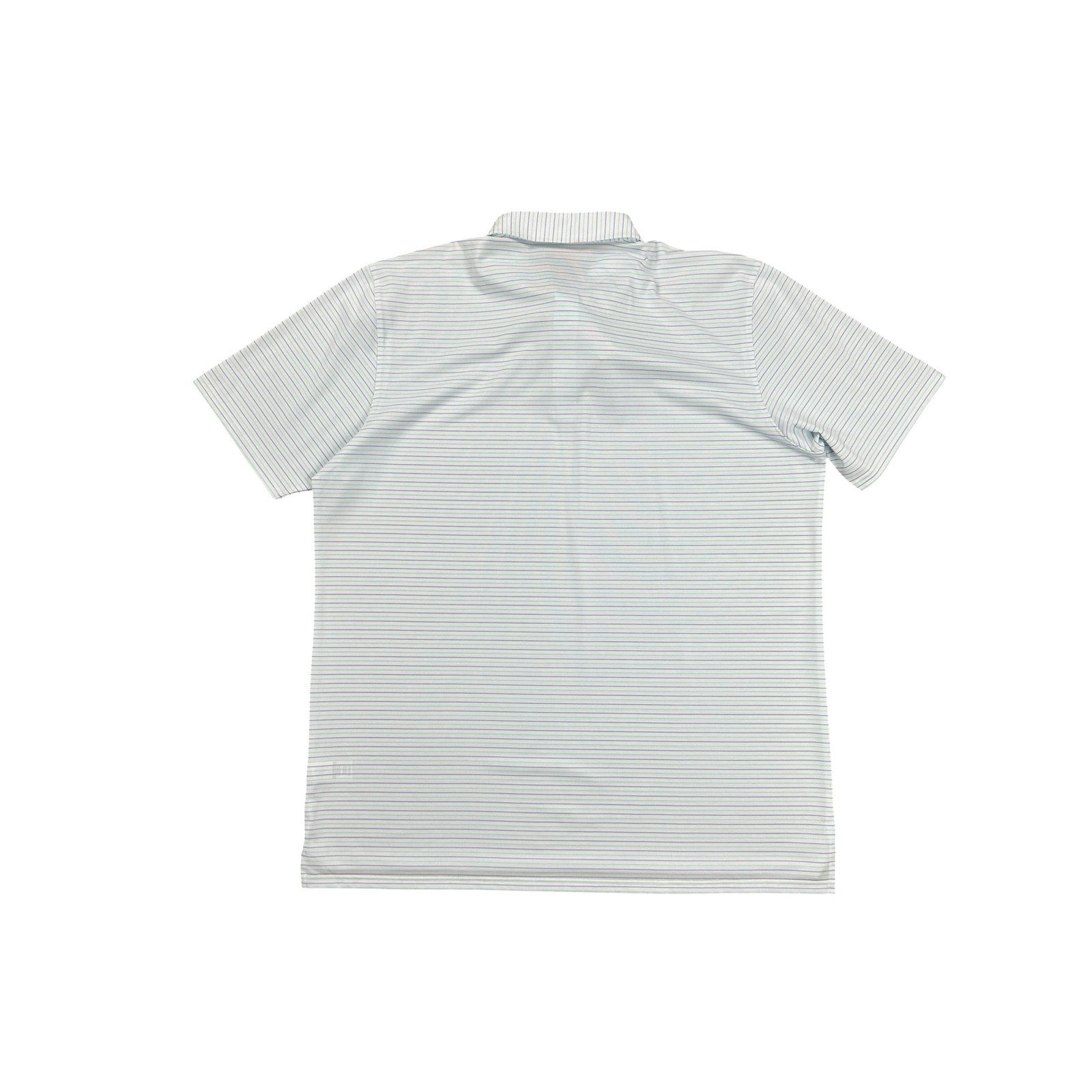 Holderness and Bourne The Gibson Shirt Tailored Fit Golf Polo in White Lavender Abaco — Size 2XL