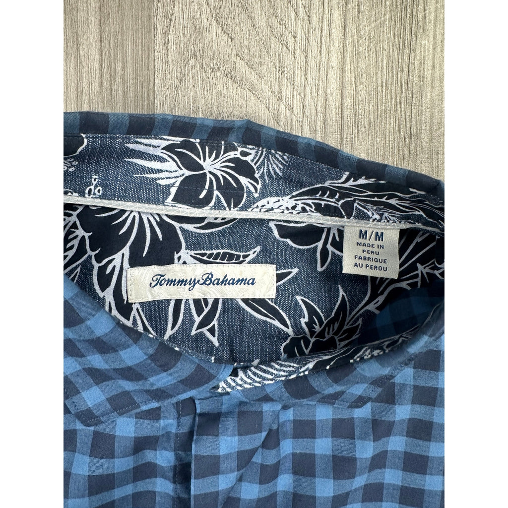 Tommy Bahama Dallas Cowboys Pacific Check Long Sleeve Button Down — Size Medium // Preowned