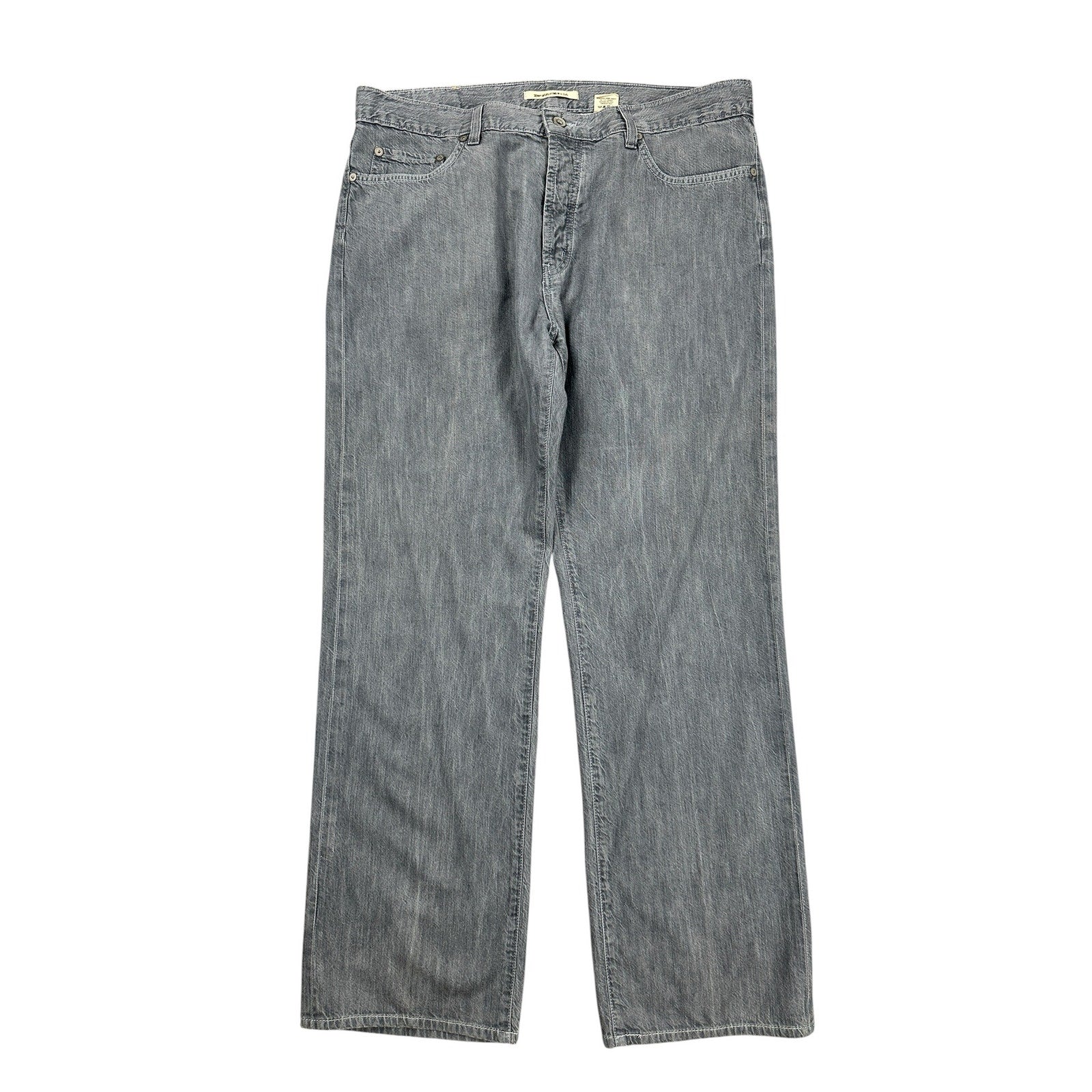 John Varvatos Star USA Authentic Fit Straight Leg Jean in Gray Wash — 36x30