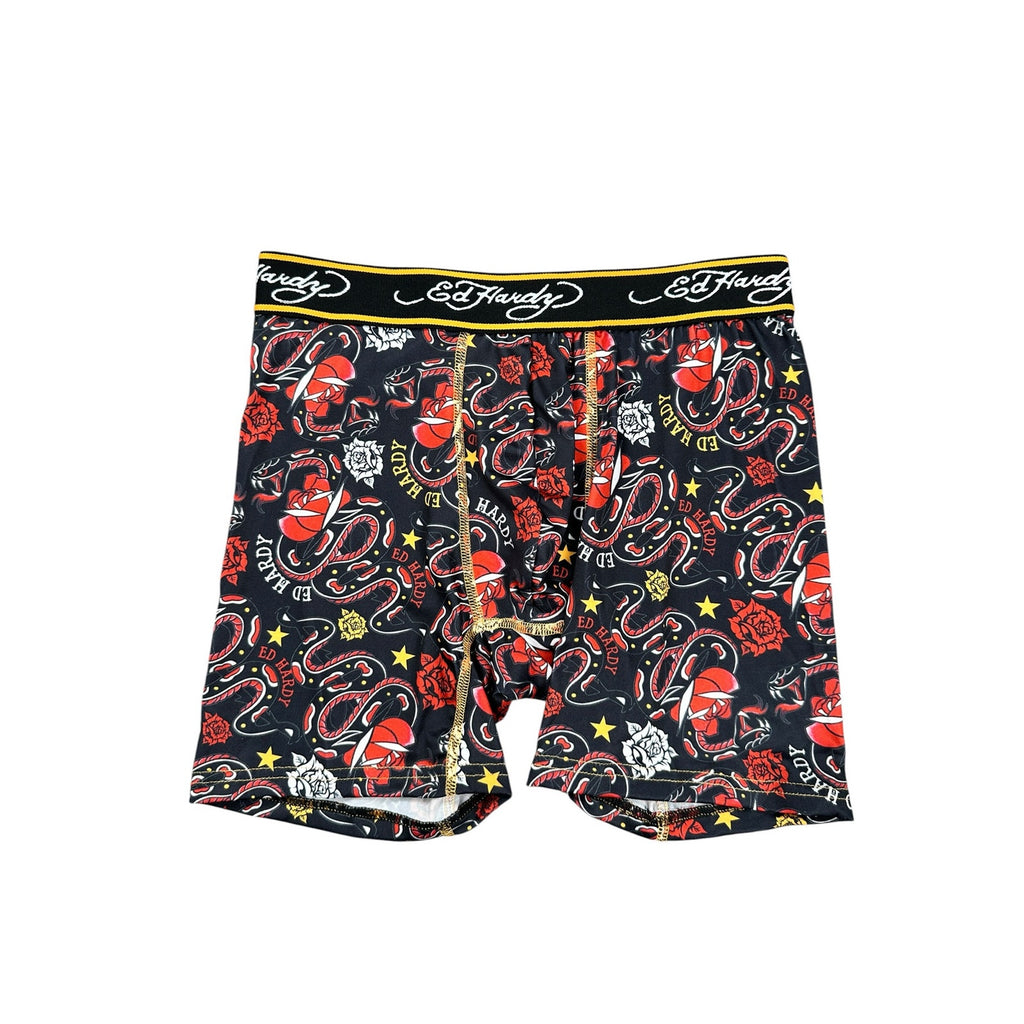 Ed Hardy Performance Boxer Briefs 4-Pack — Size Small
