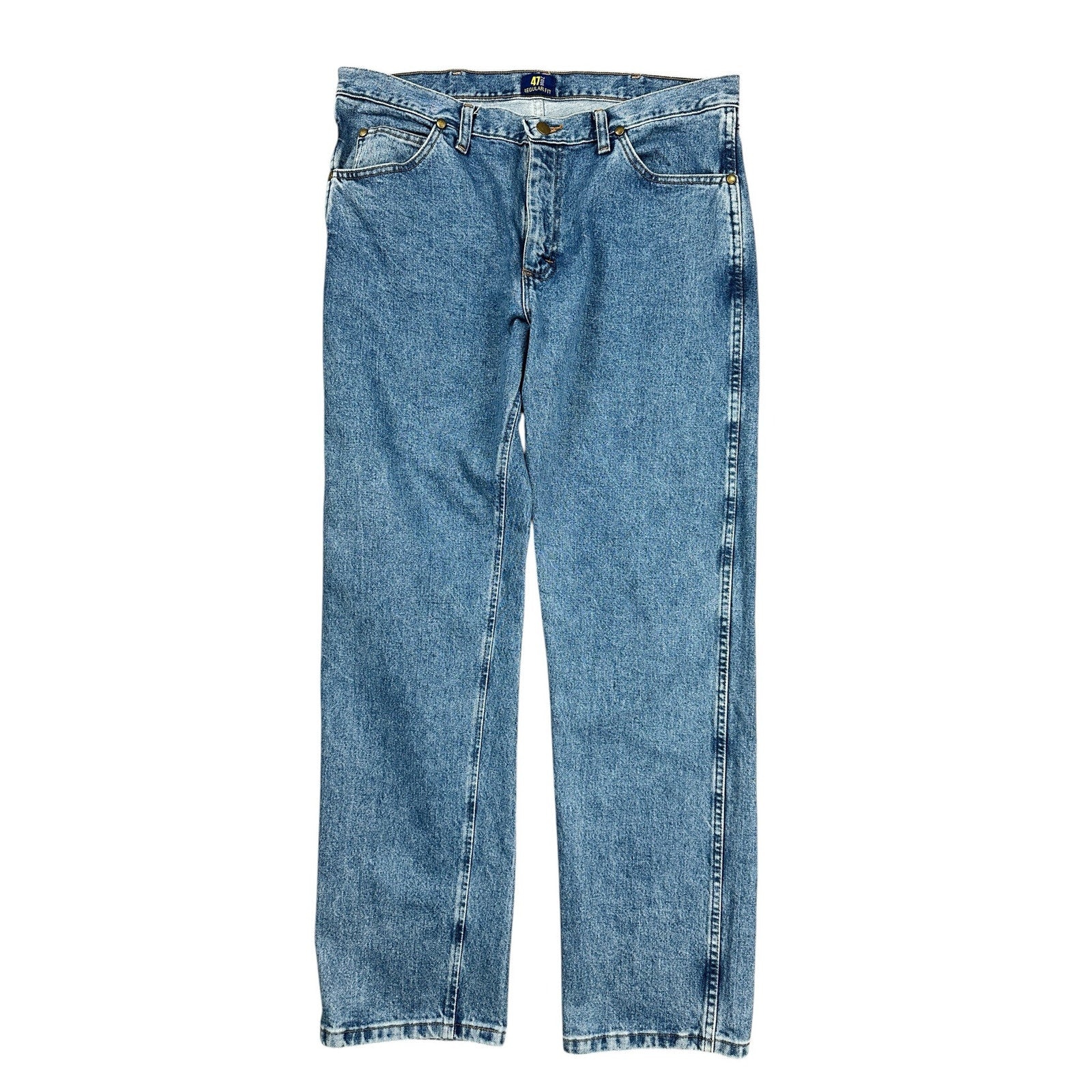 Wrangler Premium Performance Cowboy Cut Regular Fit Jean in Blue — Size 35x32 // Preowned