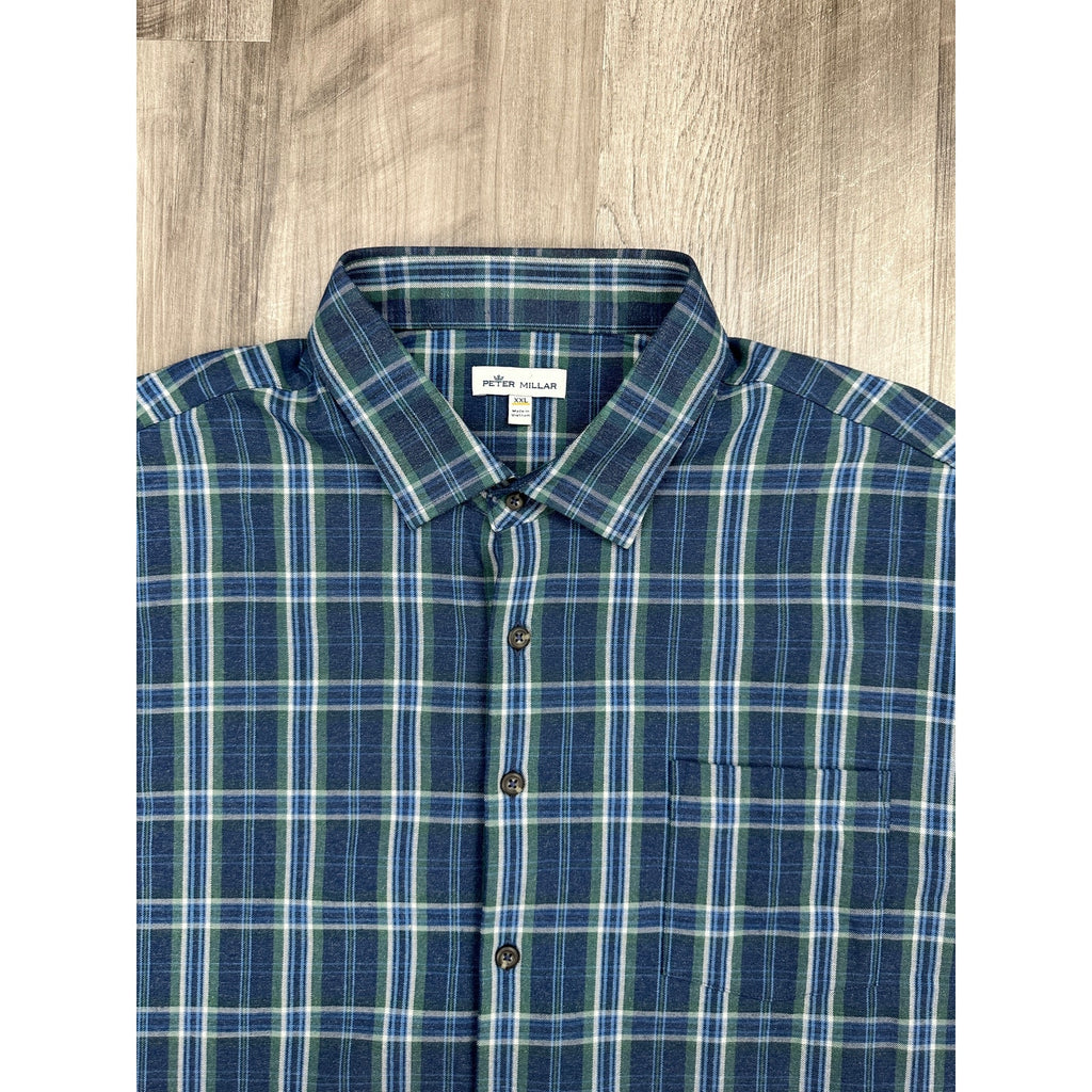 Peter Millar Performance Flannel Jolli Sport Long Sleeve Shirt — Size 2XL // Preowned