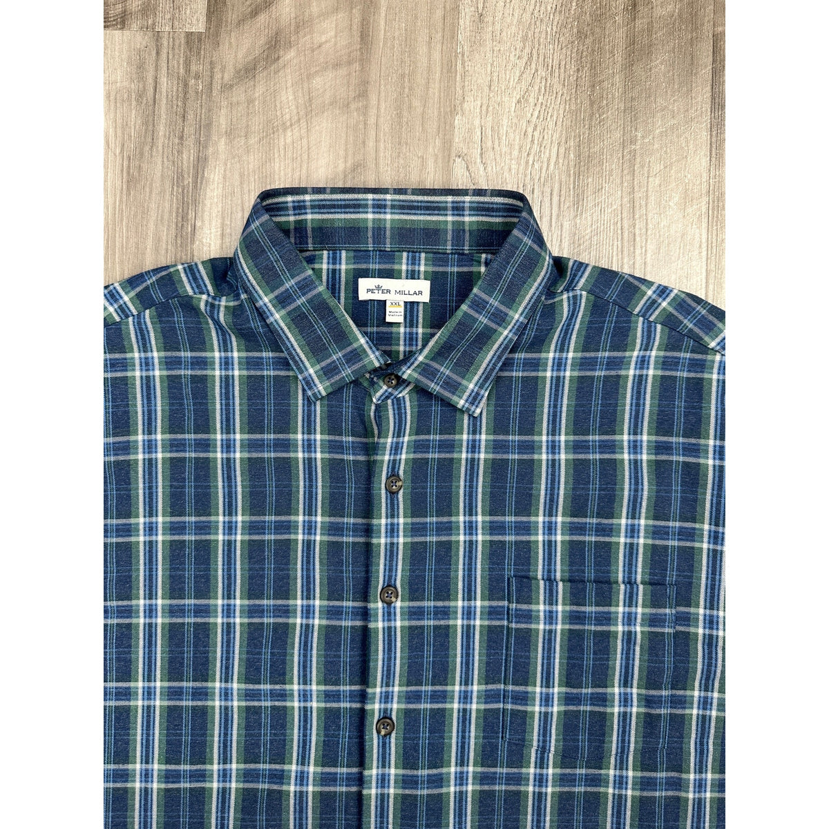 Peter Millar Performance Flannel Jolli Sport Long Sleeve Shirt — Size 2XL // Preowned