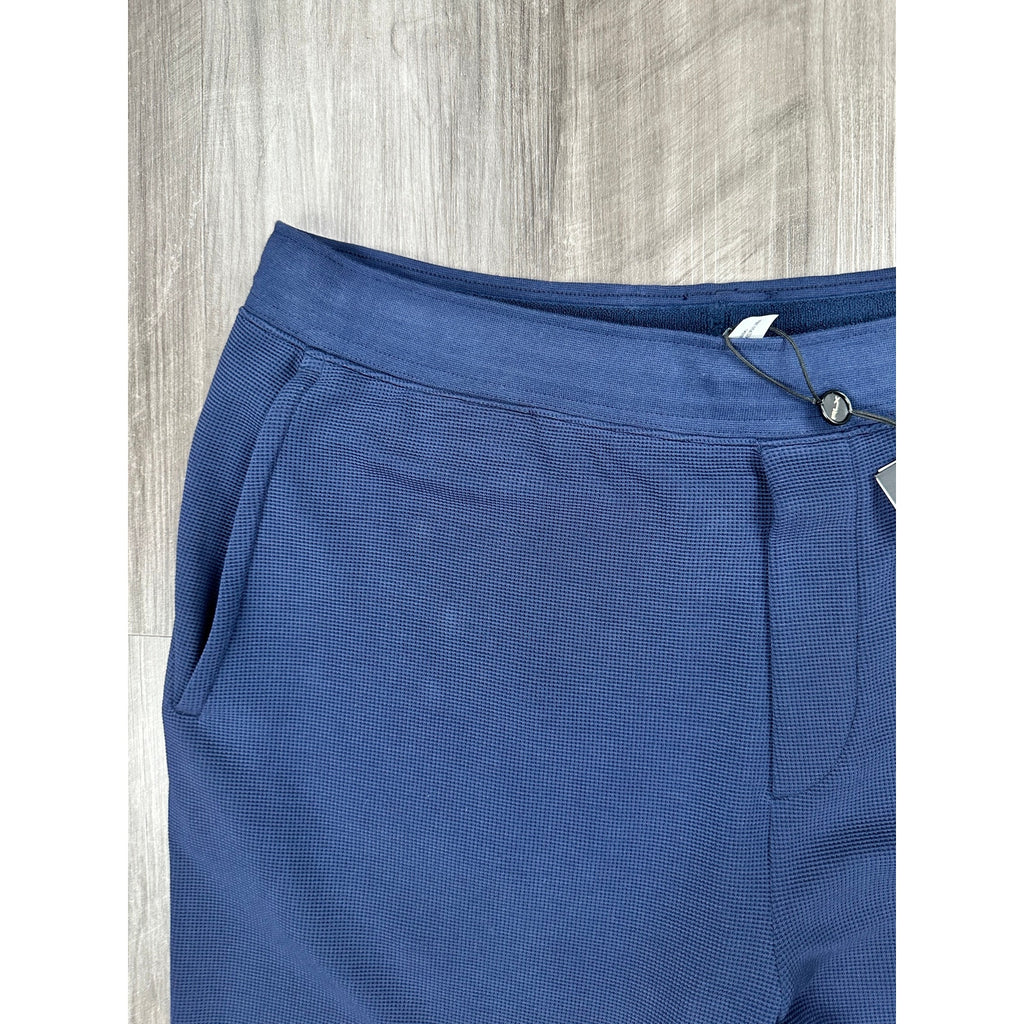 RLX Ralph Lauren Performance Waffle-Knit Jogger Pants in Navy — Size 2XL