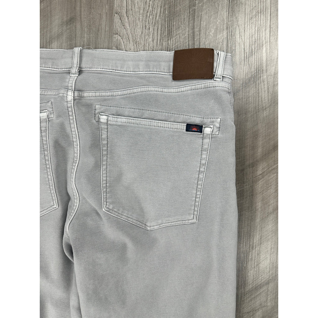 Faherty Stretch Terry 5 Pocket Pants in Gray — Size 38 // Preowned