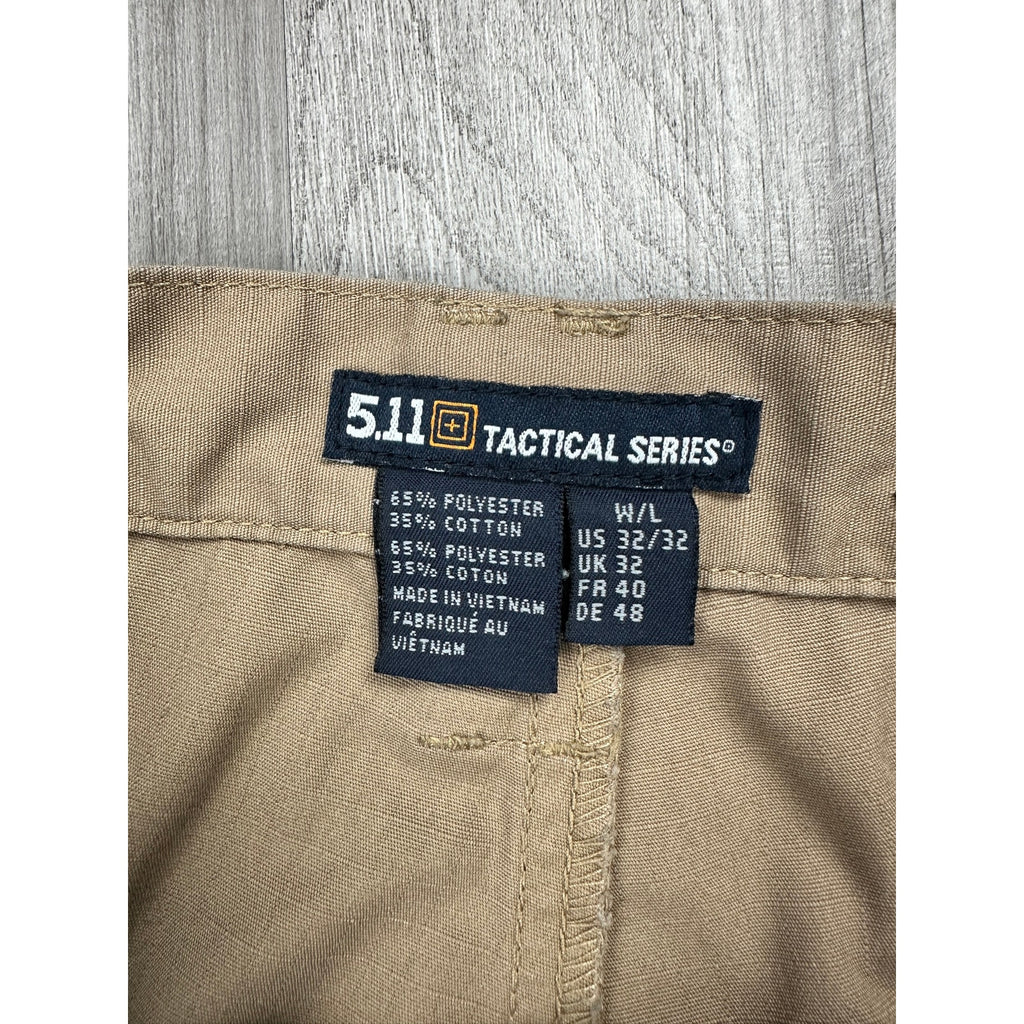 5.11 Tactical Regular Fit Taclite Pro Ripstop Cargo Pants in Tan — Size 32x32 // Preowned