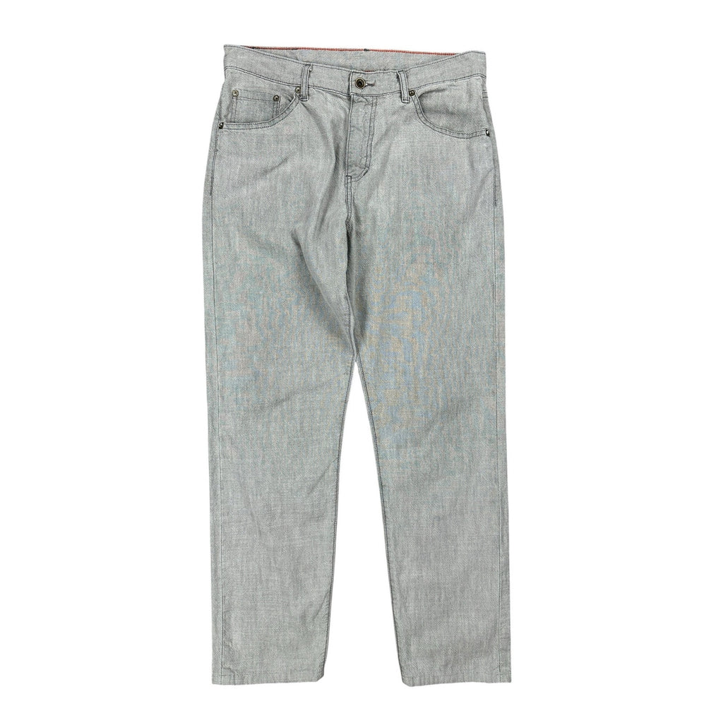 Raleigh Denim Graham Relaxed Tapered Made in USA Jeans in Gray — Size 32 // Preowned