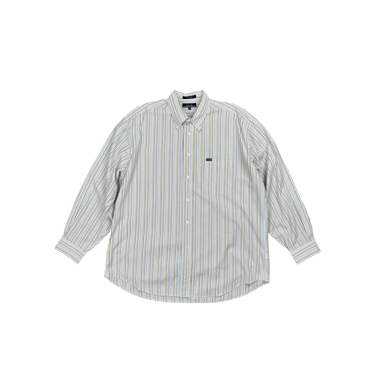 Faconnable Striped Long Sleeve Button Down Shirt — Size 2XL // Preowned