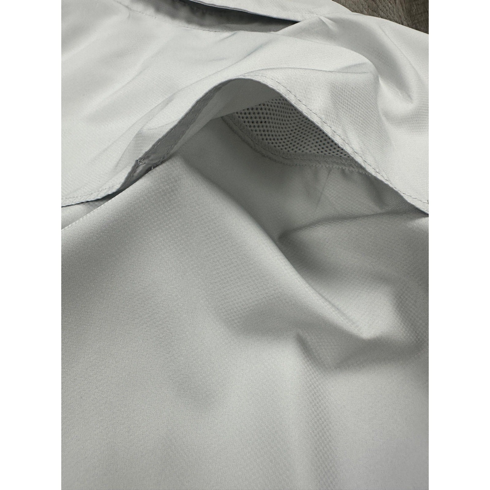 Texas Standard Guayabera Libre Western Performance Shirt in Gray and Orange — Size XL // Preowned