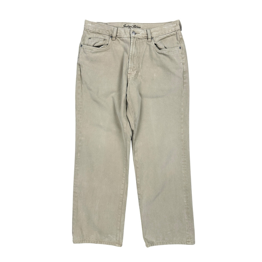 Indigo Palms (by Tommy Bahama) Classic Fit Sueded Brush Twill Cotton Chino Jeans in Tan — Size 35 // Preowned