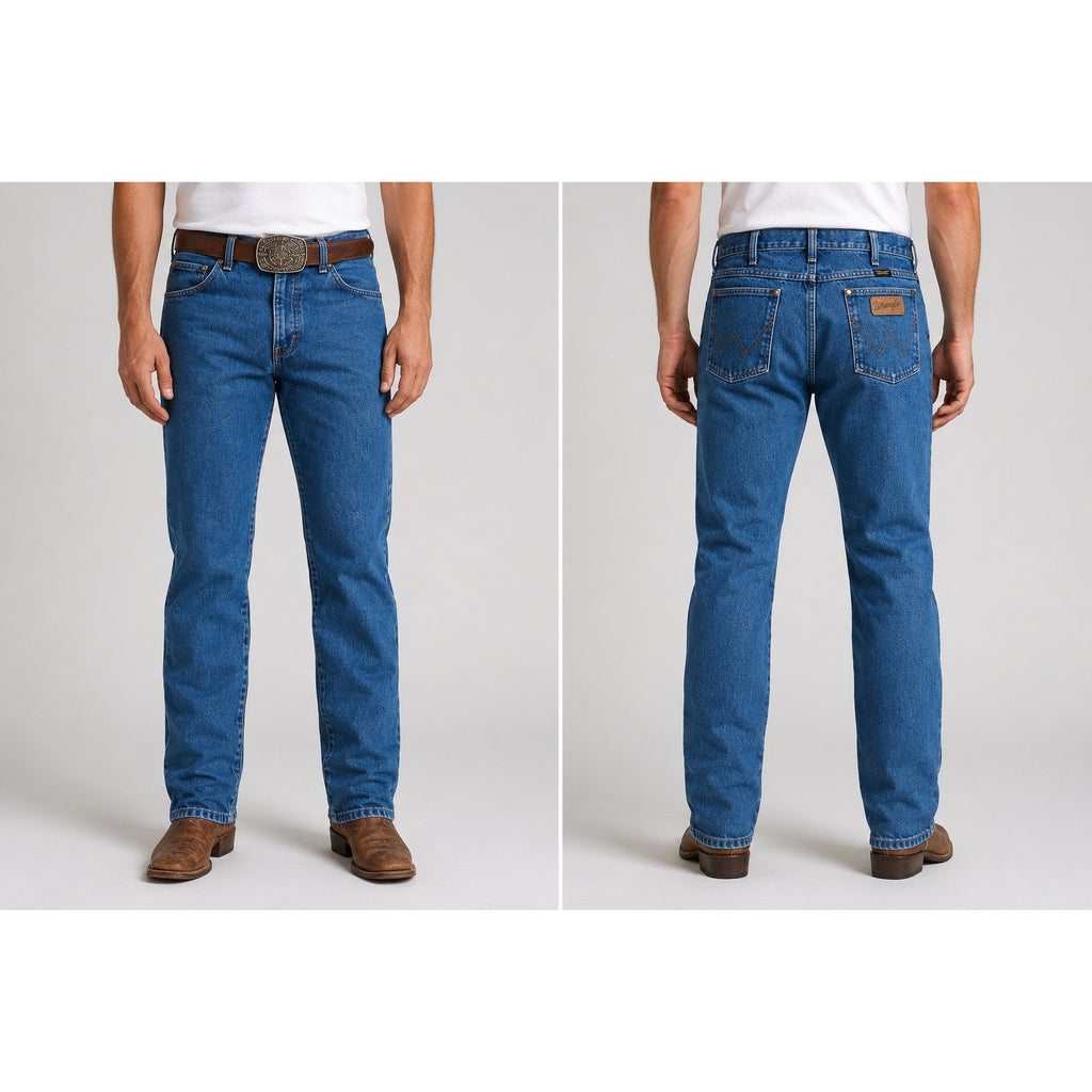 Wrangler Made in USA Cowboy Cut Slim Fit Prewashed Jeans in Blue — Size 39x36 // Preowned