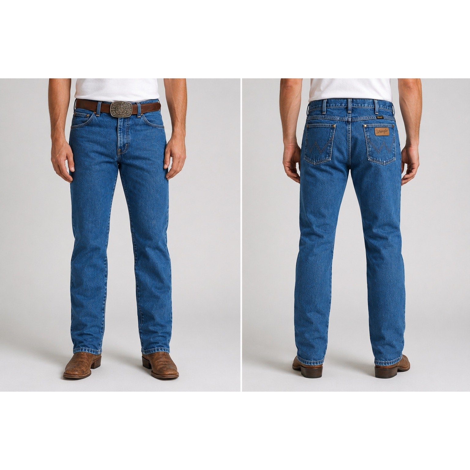 Wrangler Made in USA Cowboy Cut Slim Fit Prewashed Jeans in Blue — Size 39x36 // Preowned