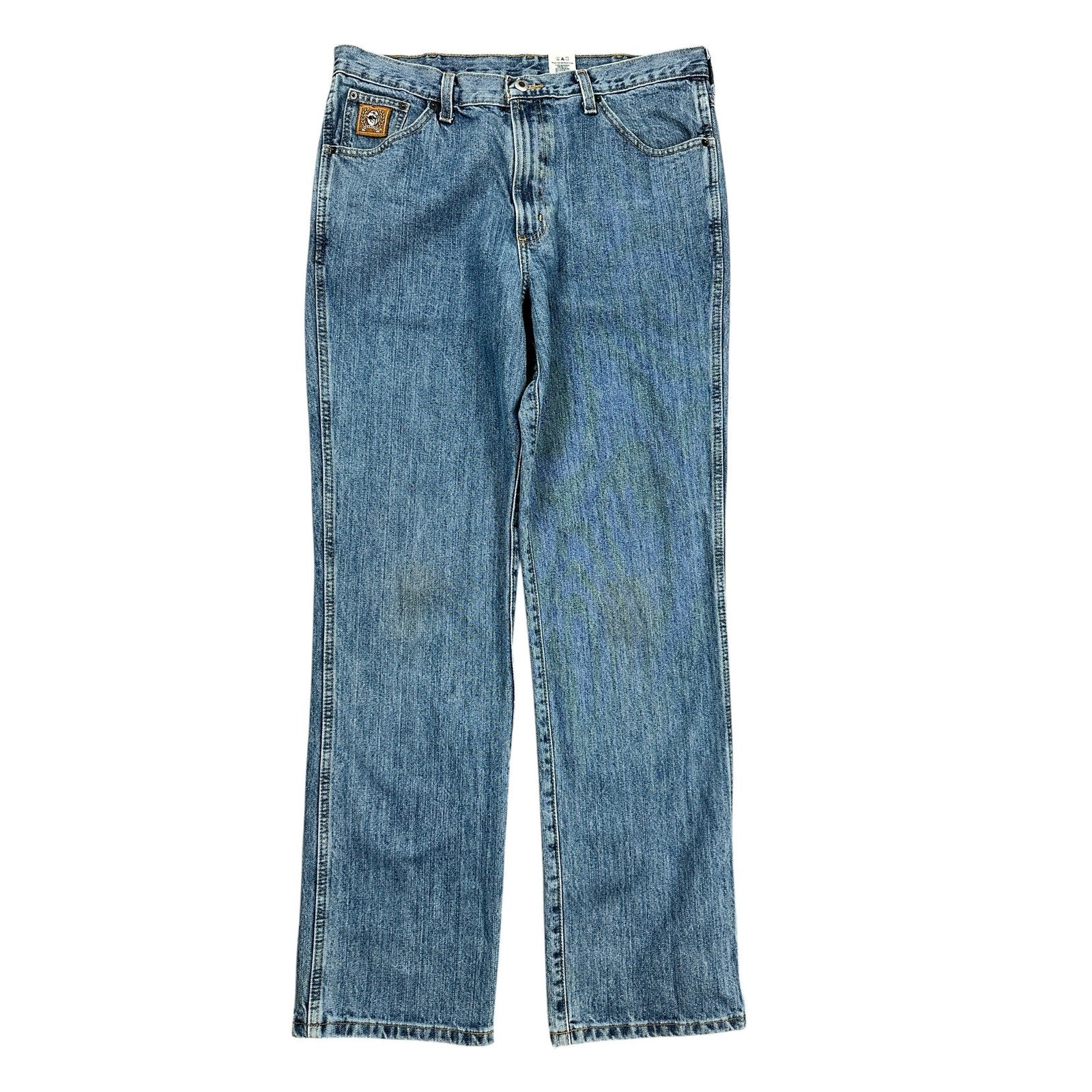 Cinch Bronze Label Slim Fit Tapered Jean in Medium Stonewash — 36x34