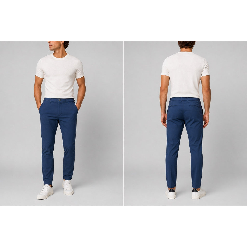 Lululemon ABC Slim Fit Warpstreme Trouser Chino Pants in Navy — Size 33 // Preowned