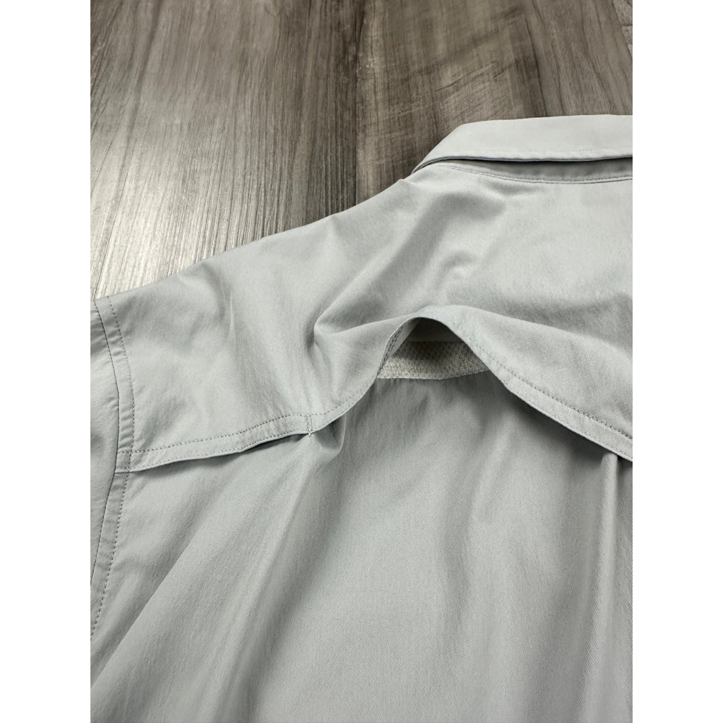 Poncho Outdoors The Laredo Slim Fit Western Performance Short Sleeve Pearl Snap in Gray — Size 2XL // Preowned