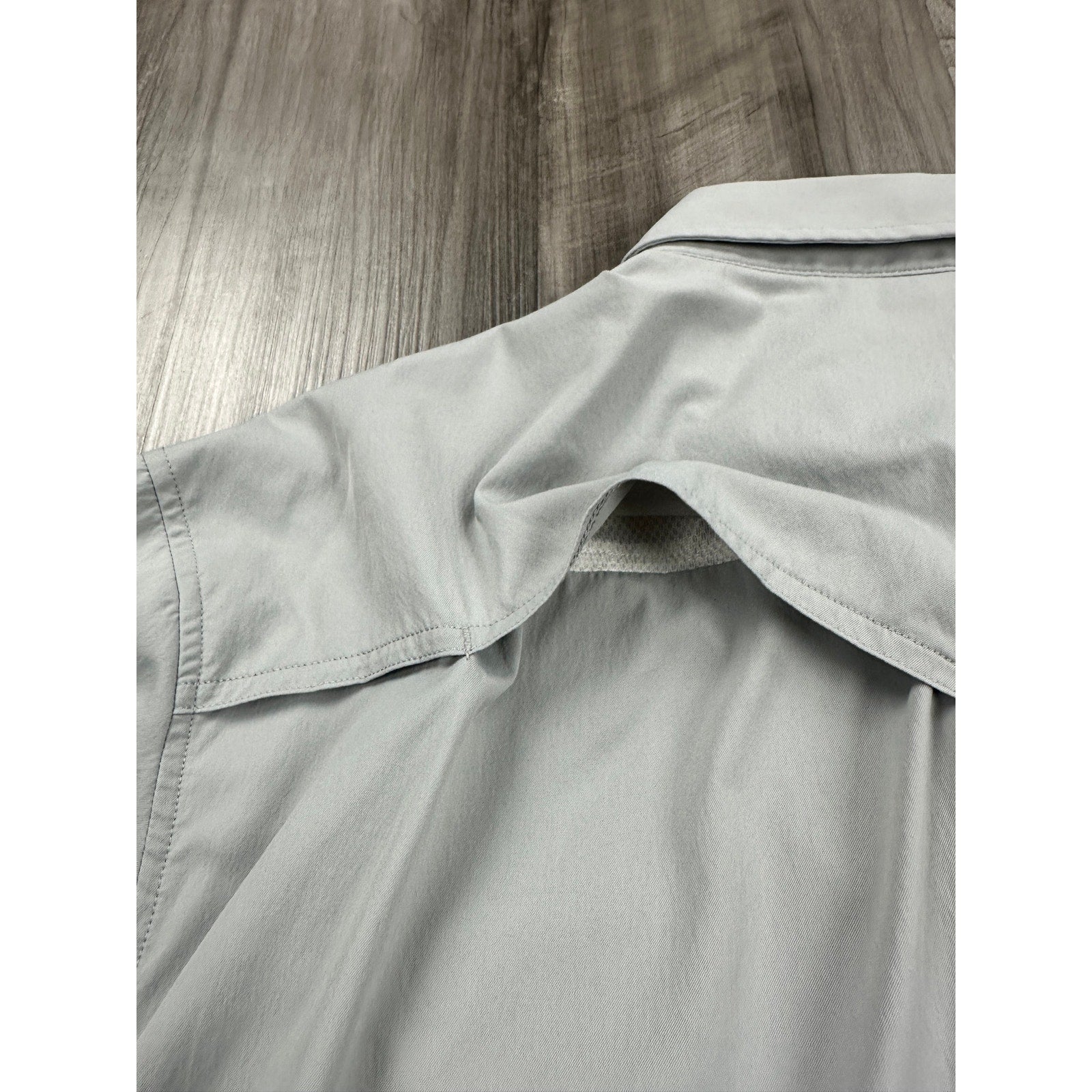 Poncho Outdoors The Laredo Slim Fit Western Performance Short Sleeve Pearl Snap in Gray — Size 2XL // Preowned