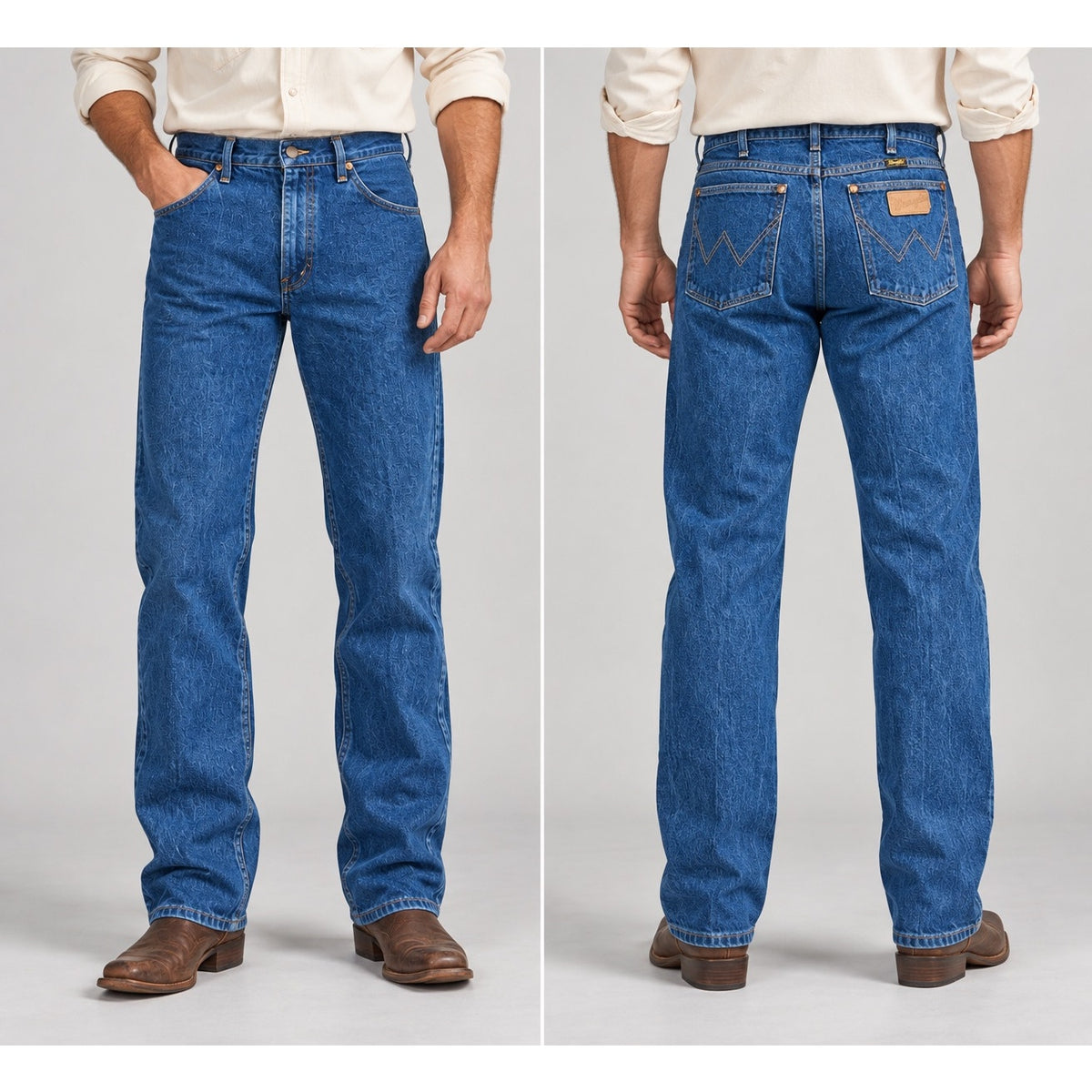 Wrangler Vintage Made in USA Cowboy Cut Original Straight Fit Jeans — Size 38x36 // Preowned