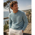 Tommy Bahama Soundscape Crew Long Sleeve Pullover Sweater in Vacation Blue — Size XL