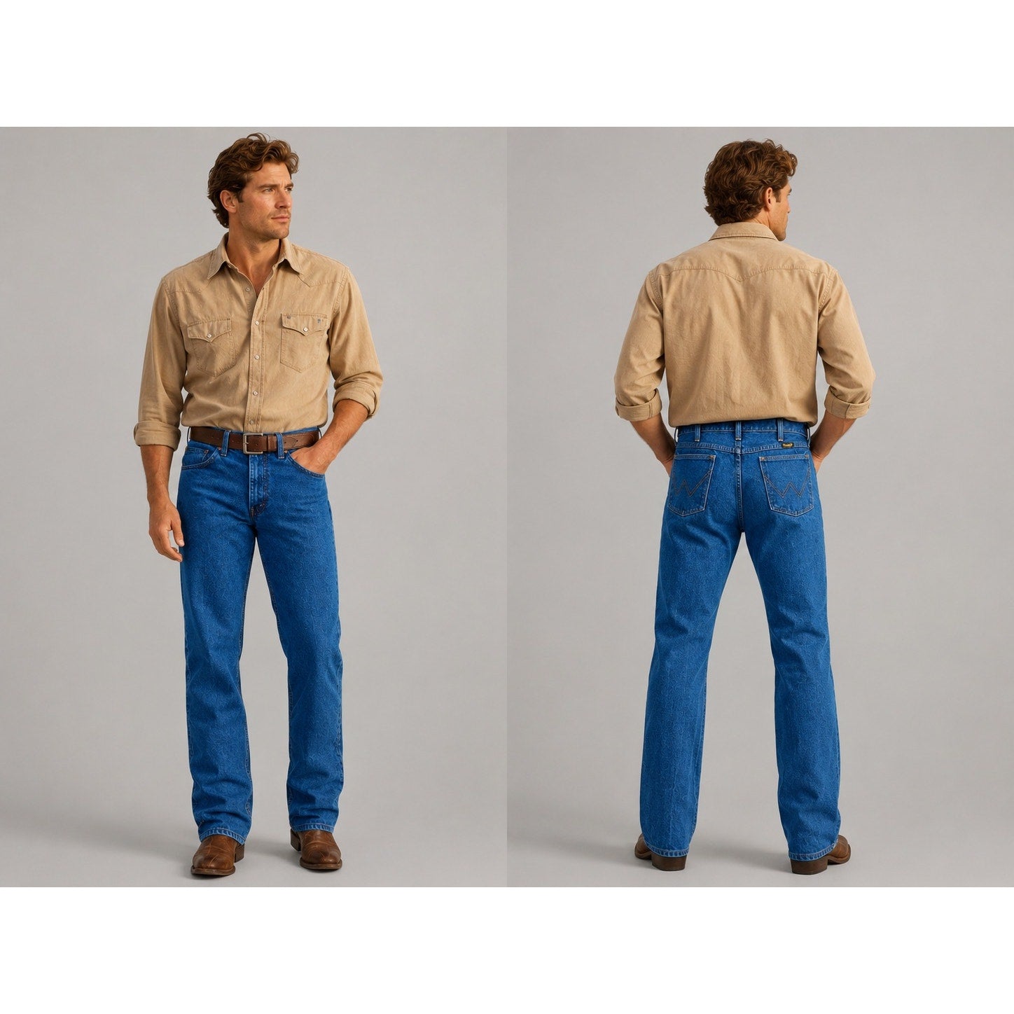 Wrangler Vintage Made in USA Cowboy Cut Regular Fit Jean in Blue — Size 34x34 // Preowned