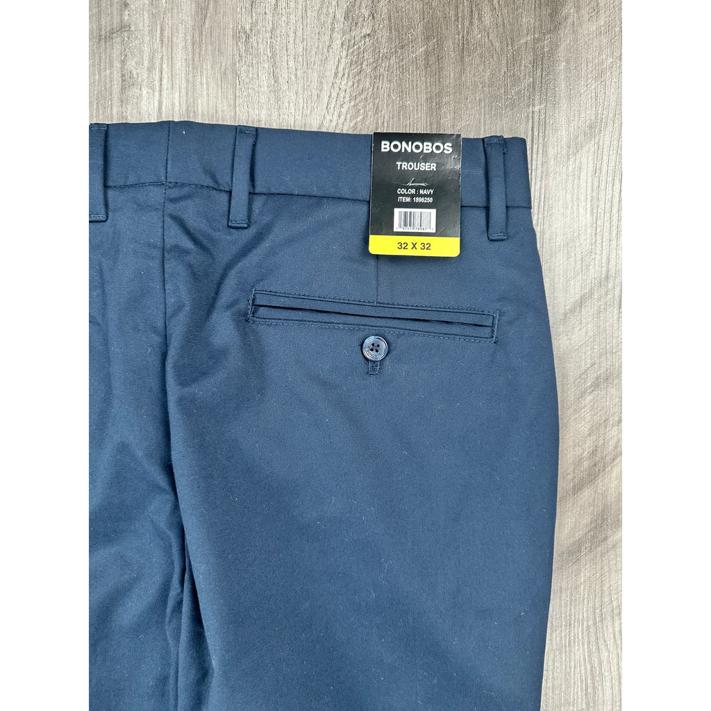 Bonobos Slim Trouser Chino Pants in Navy — Size 32x32