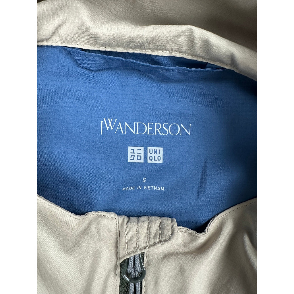 JW Anderson x UNIQLO Colorblack Packable Windbreaker Parka in Olive, Blue, Tan — Size Small // Preowned