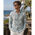 Tommy Bahama Bahama Coast Oceanic Oasis Long Sleeve Shirt in Lapland Green — Size 3XL