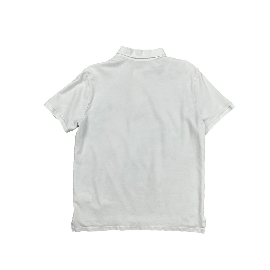 Polo Ralph Lauren Custom Slim Fit Mesh Knit Polo in White — Size Large // Preowned