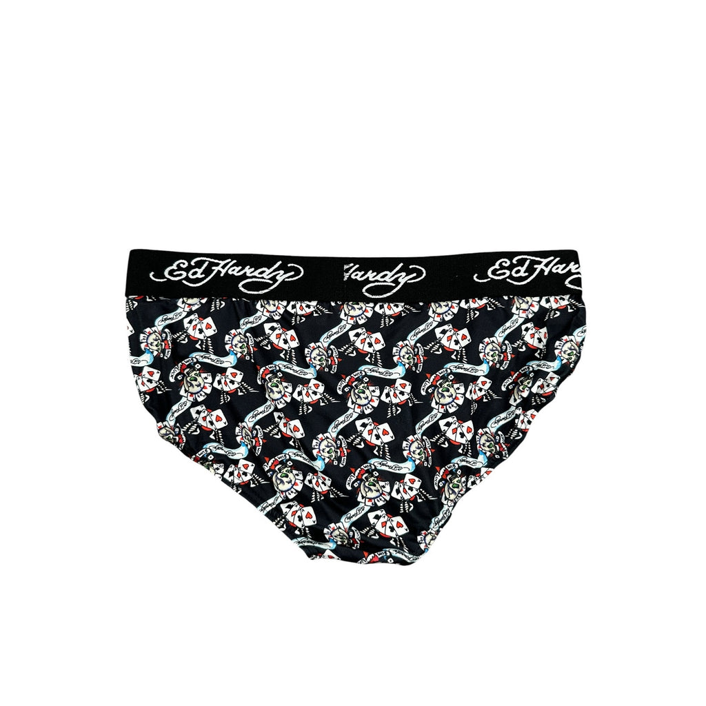Ed Hardy Performance Low Rise Briefs 5-Pack — Size Medium