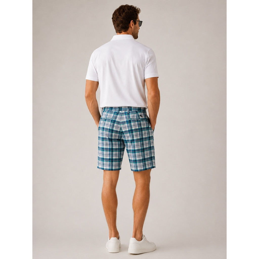 Tommy Bahama Chip Shot Clubhouse Plaid Stretch Golf Shorts — Size 40