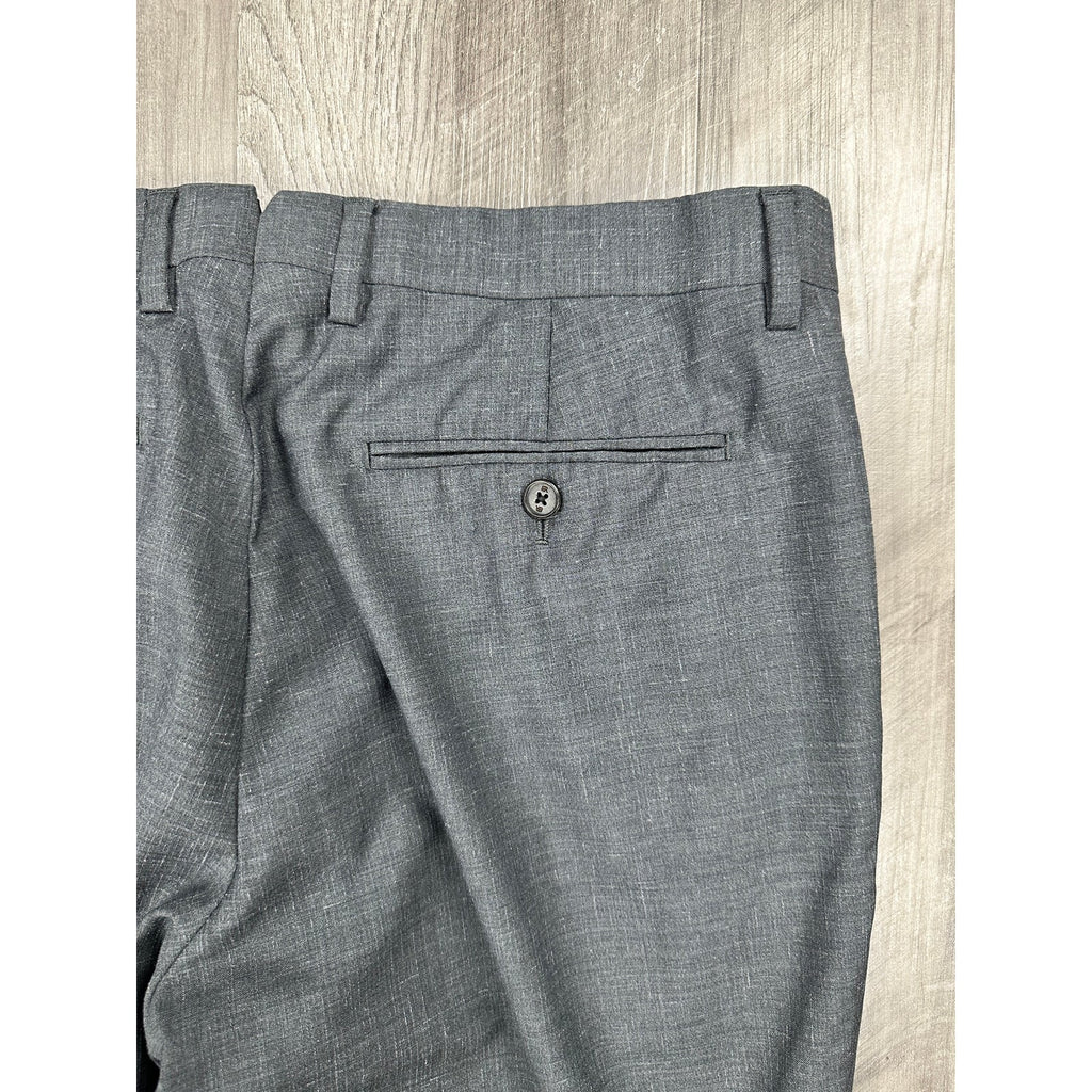 Banana Republic Marzotto Italian Fabric Slim Traveler Textured Trouser Pants — Size 33x32 // Preowned