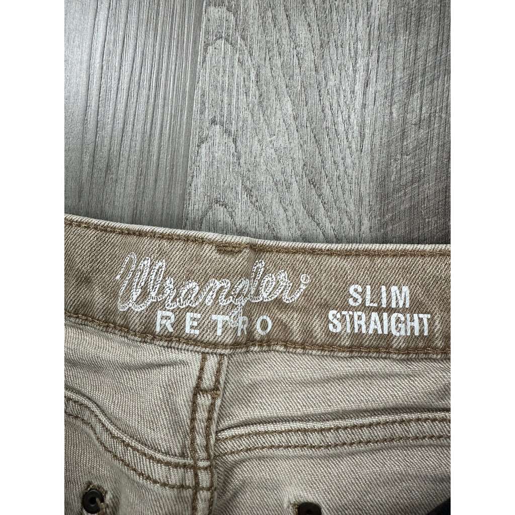Wrangler Retro Slim Straight Jean in Saddle Tan — Size 34x34 // Preowned