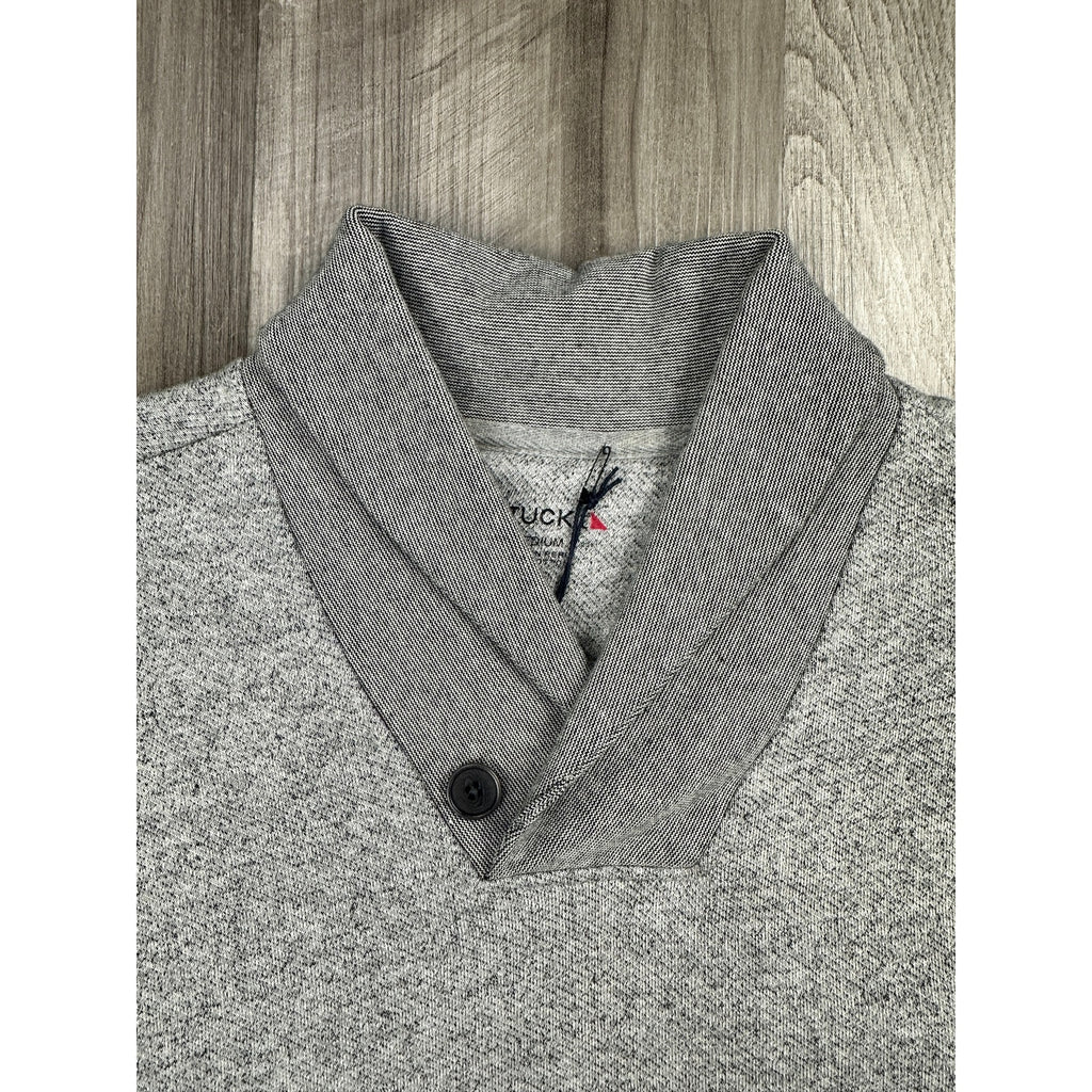 UNTUCKit Collier Shawl Pullover Sweater in Heather Gray — Size Medium