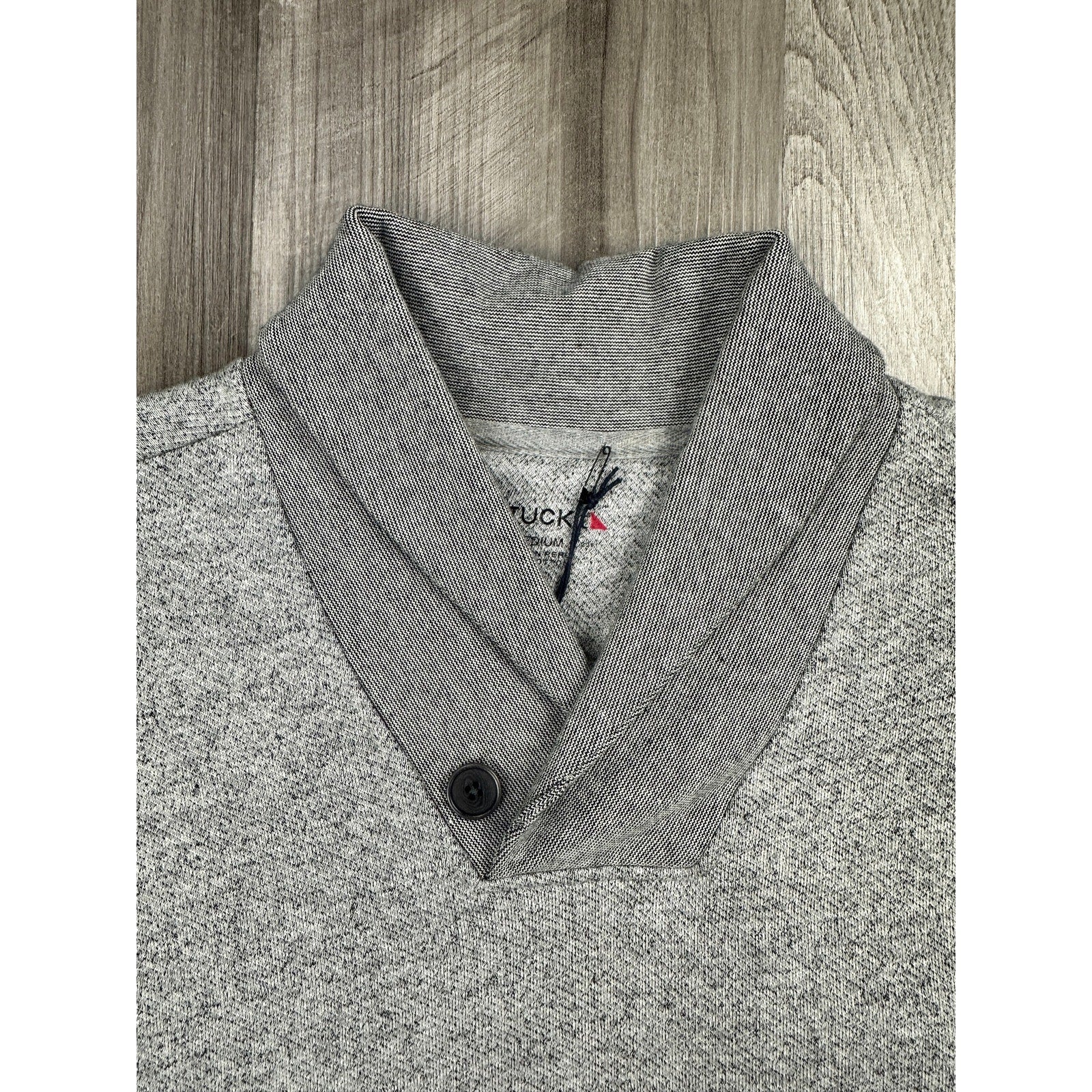 UNTUCKit Collier Shawl Pullover Sweater in Heather Gray — Size Medium
