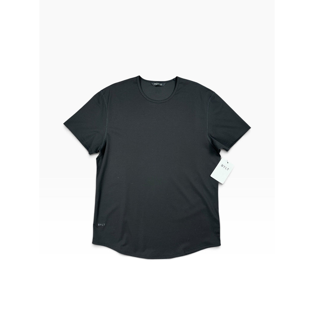 BYLT Everyday Short Sleeve Drop Cut Tee in Black — Size Large