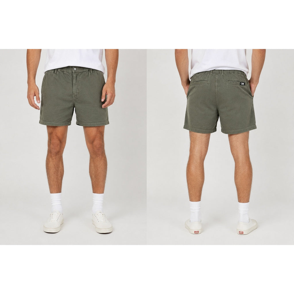 Cove 5" Chino Shorts in Olive Green — Size 38 // Preowned