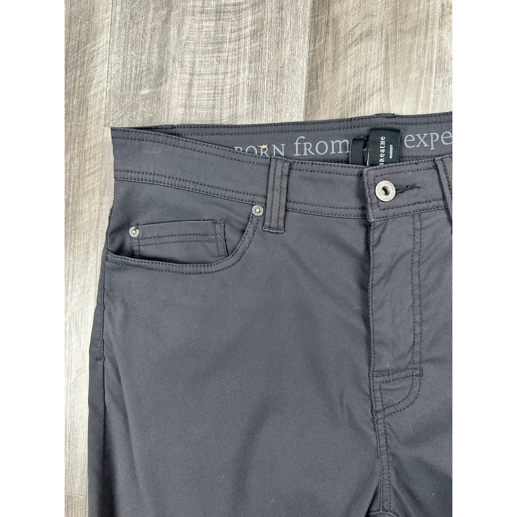 Prana Brion 5 Pocket Slim Fit Performance Pants in Charcoal Grey — Size 34x32 // Preowned