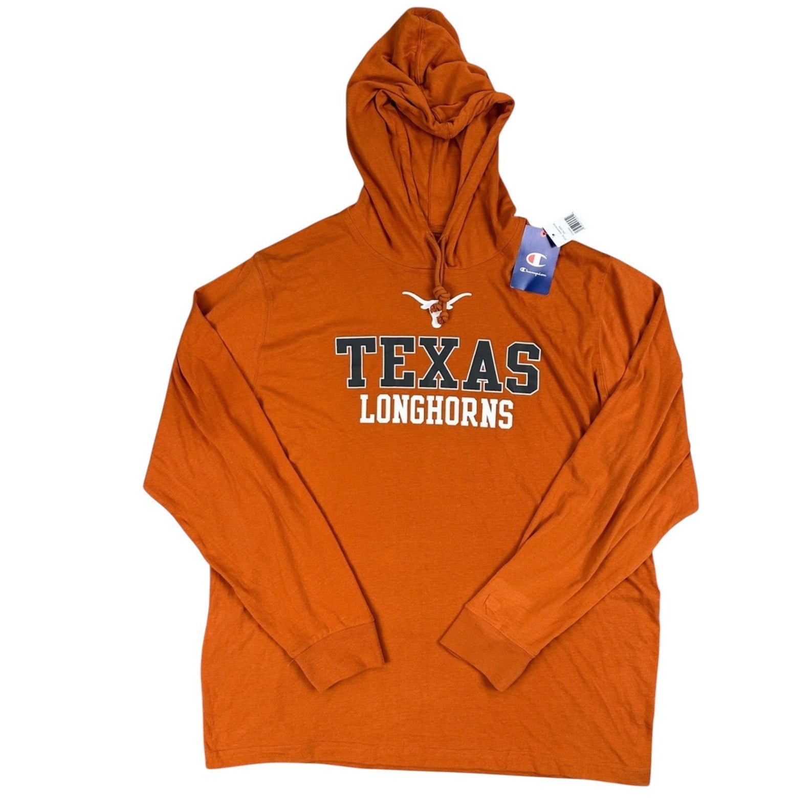 Texas Longhorns Champion Power Long Sleeve Hooded Tee - 2XL