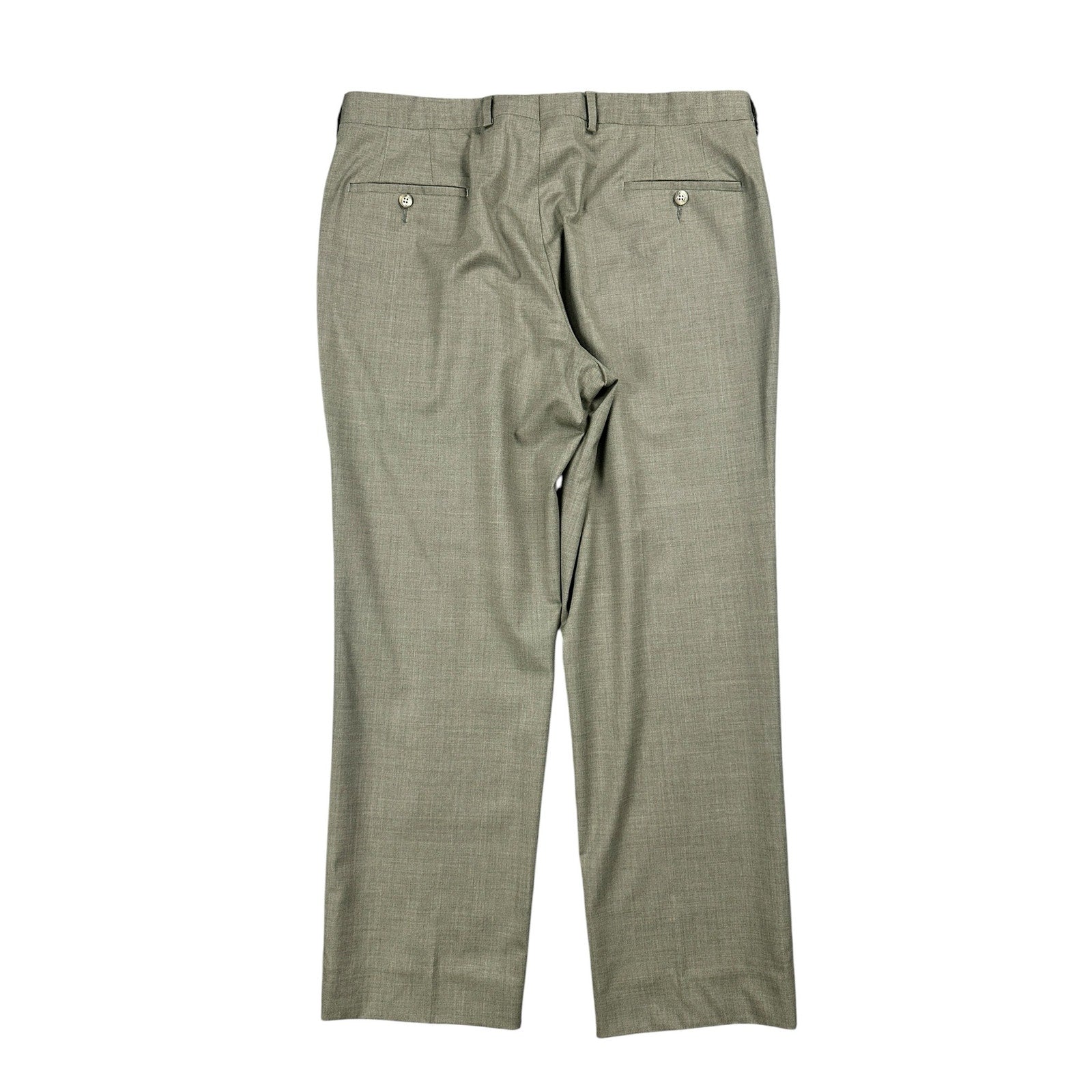 Coppley 1883 Loro Piana Stretch Wool Dress Pants in Dark Tan — Size 36R // Preowned