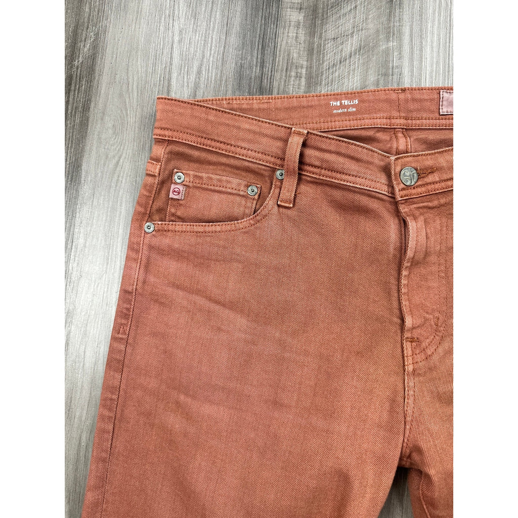 AG Adriano Goldschmied The Tellis Modern Slim AG-ED Denim Jeans in Adobe Clay — Size 33R // Preowned
