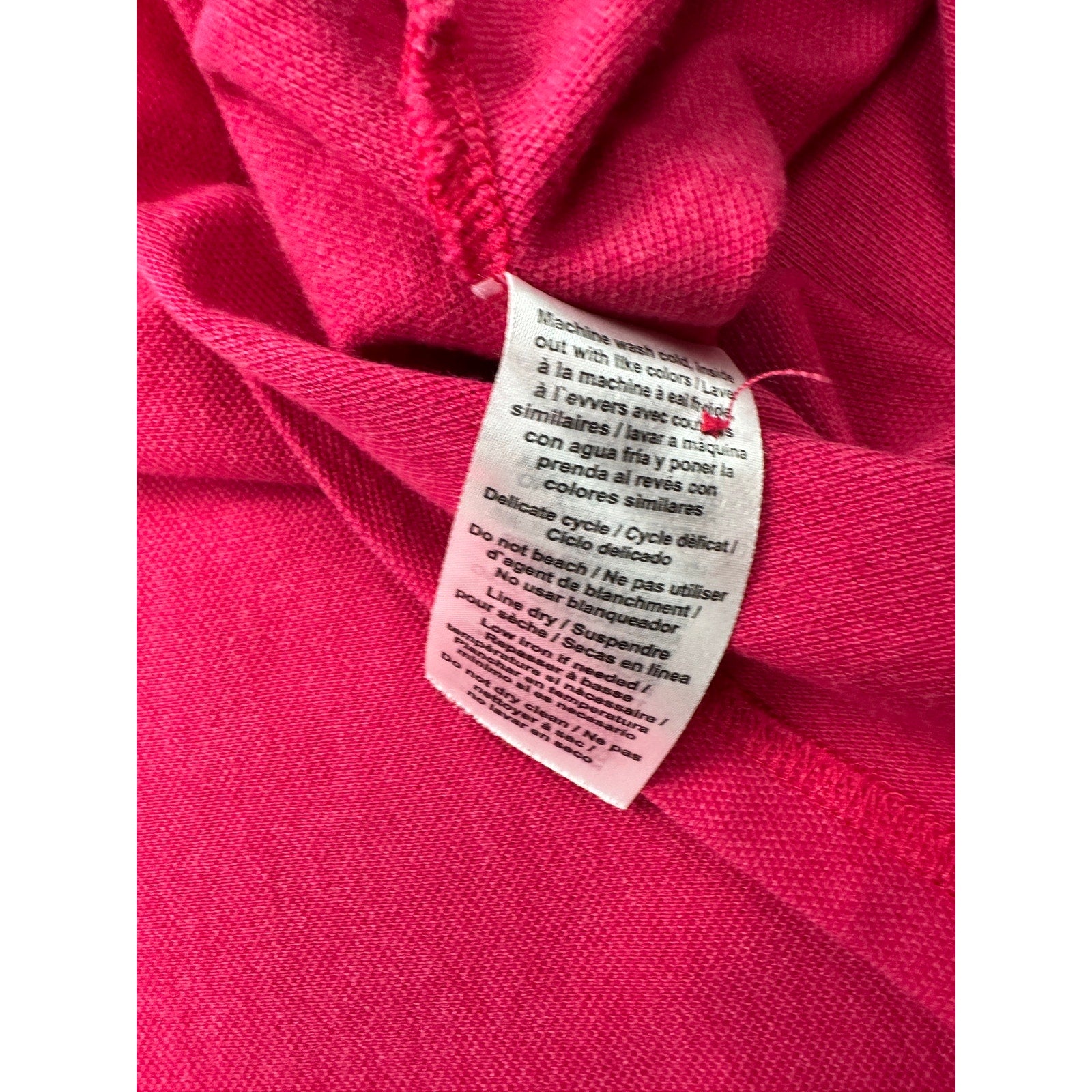 Psycho Bunny Back Graphic Pique Pima Cotton Polo in Pink — Size 6 (US Large) // Preowned