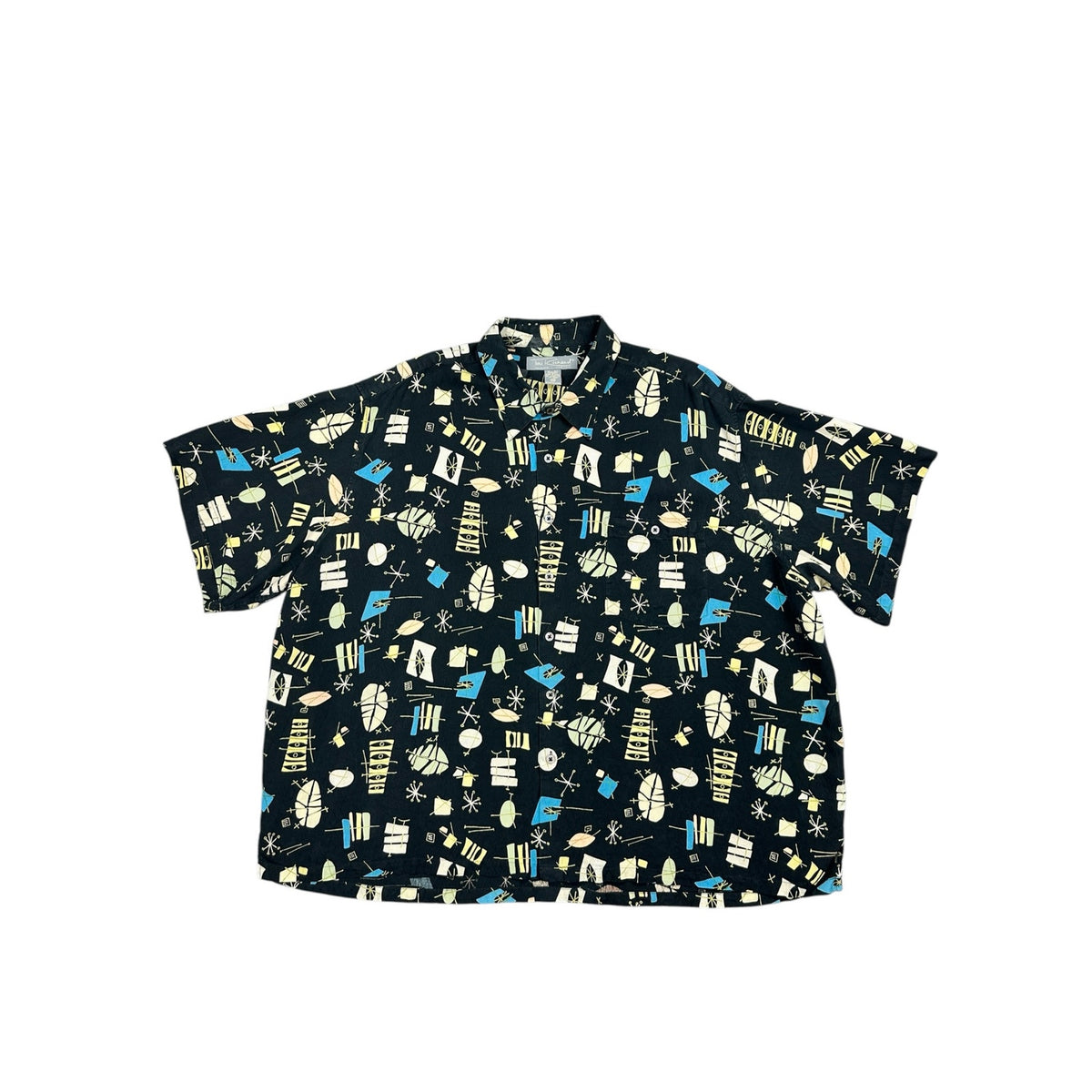 Tori Richard Cocktail Barfly Silk Short Sleeve Shirt — Size 3XB // Preowned
