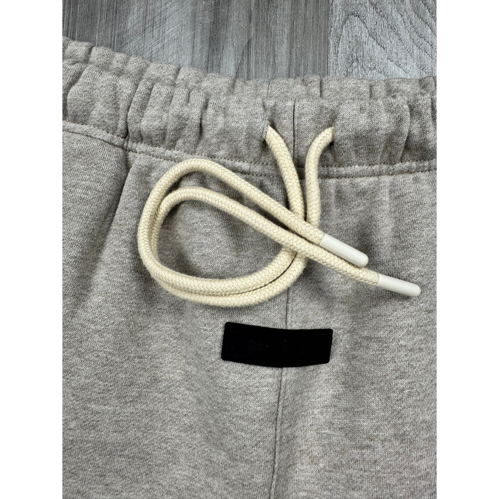 Fear of God Essentials Classic Fleece Sweat Shorts in Light Heather Oatmeal Tan — Size Large // Preowned